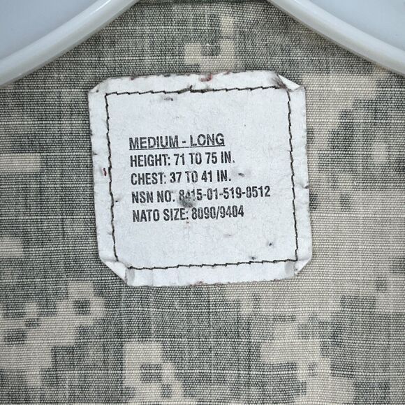 Army Combat Uniform Coat M Long Military Digital UCP Ripstop Vintage 2005 USA - Picture 5 of 8